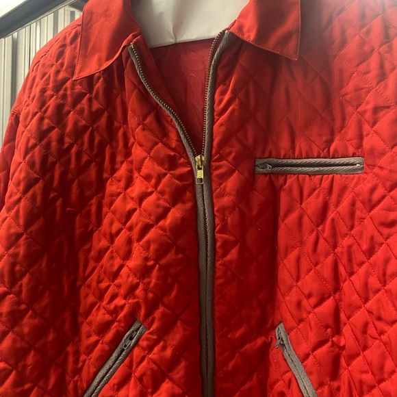 Liz Claiborne Red Quilted Jacket - Picture 2 of 7
